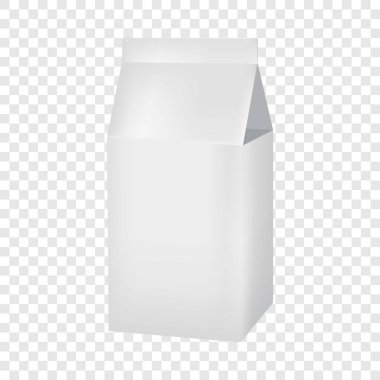 Süt veya meyve suyu karton kutu mockup, gerçekçi
