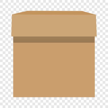 Karton kutu mockup, gerçekçi