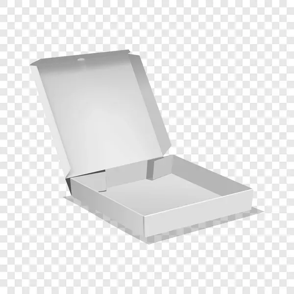 Symbol der geöffneten Schachtel, realistischer Stil — Stockvektor