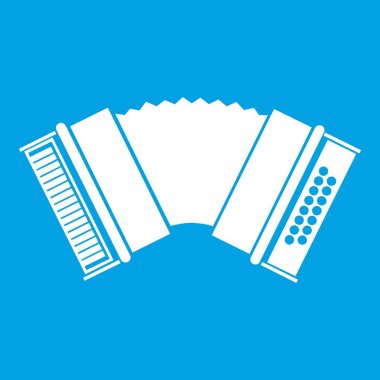 Beyaz akordeon simge