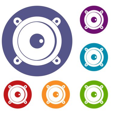 Ses hoparlör Icons set