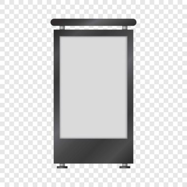 Boş lightbox mockup, gerçekçi