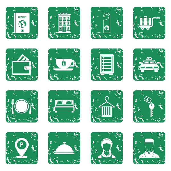 Grunge otel Icons set