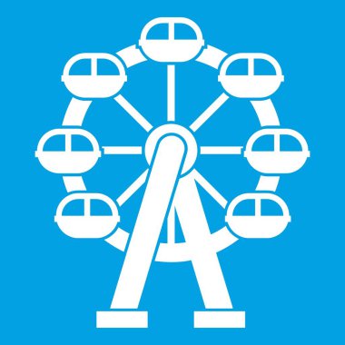 Dönme dolap simgesi beyaz