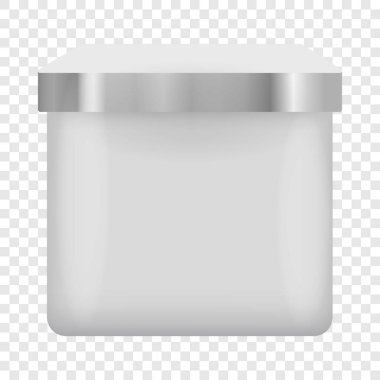 Boş konteyner kare şekli mockup