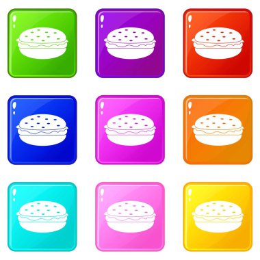9 Burger Icons set