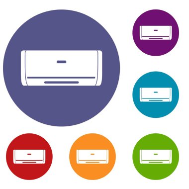 İç ünite Klima Icons set