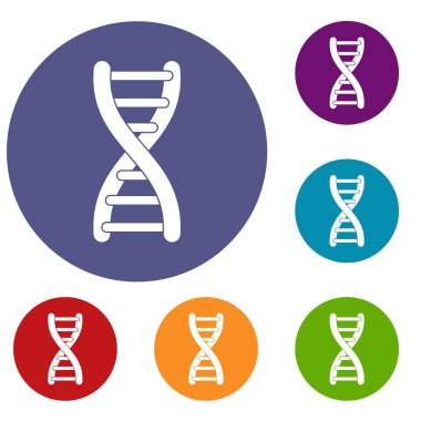 DNA iplikçik Icons set