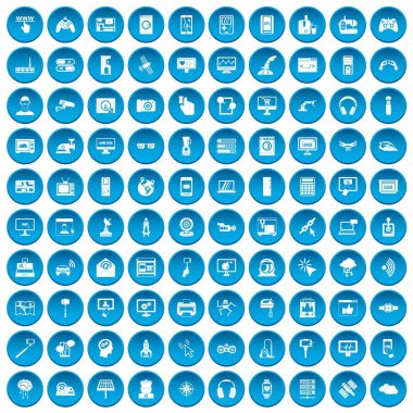 Mavi 100 yazılım Icons set