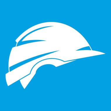 İnşaat kask simgesi Beyaz