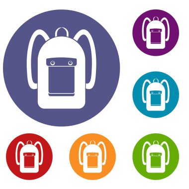 Sırt çantası Icons set