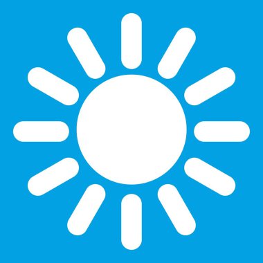 Güneş simgesi Beyaz