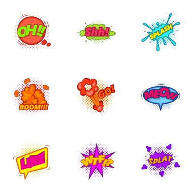 Messenger simgeler kümesi için Trendy plakası