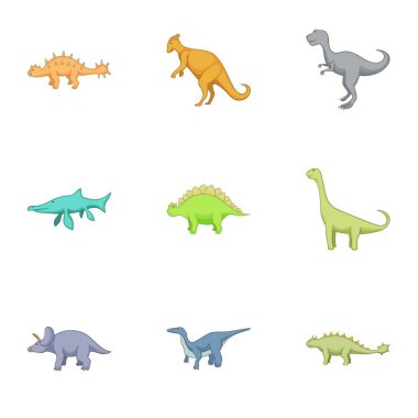Dinozorlar Icons set çeşitleri