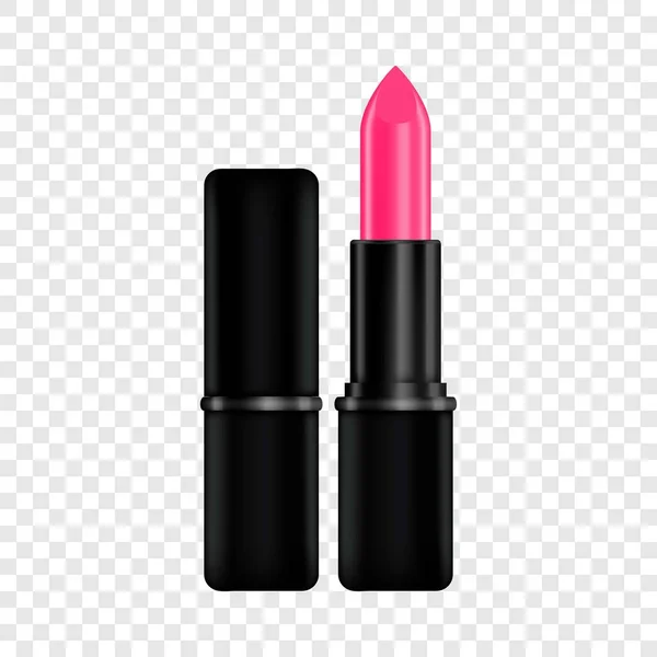 Pink lipstick mockup, realistic style — Stock Vector