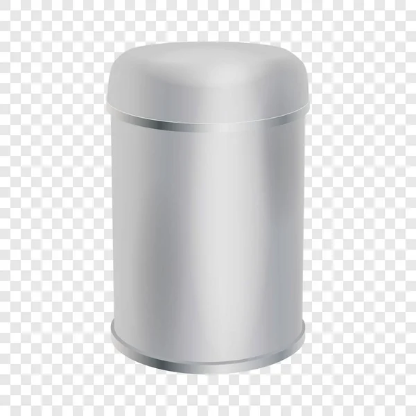 Pusty pojemnik cylinder kształt makiety — Wektor stockowy