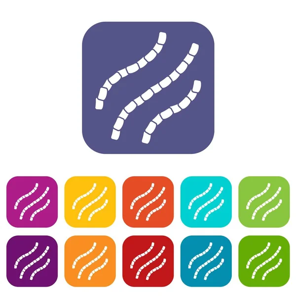 Escherichia coli Icons set