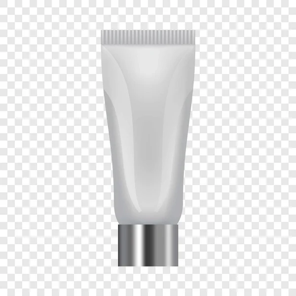 Icono de tubo de crema solar, estilo realista — Archivo Imágenes Vectoriales
