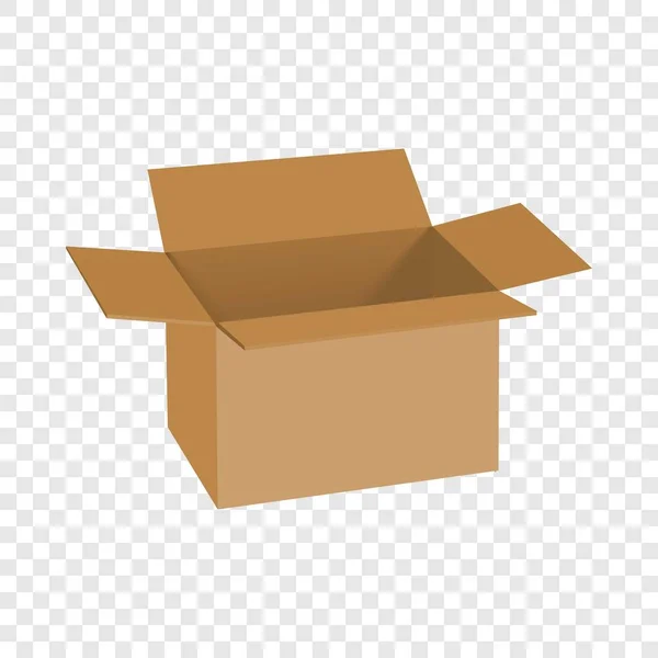 Mockup caixa de papelão, estilo realista — Vetor de Stock