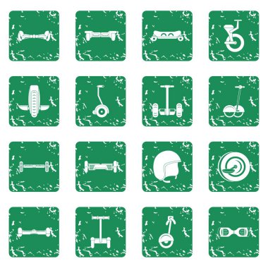 Scooter simgeler Dengeleme grunge ayarla