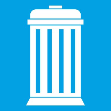 Çöp kutu simgesi Beyaz