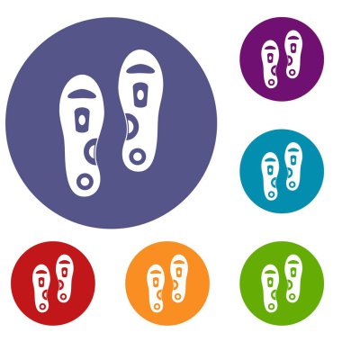 Ortopedik tabanlık Icons set
