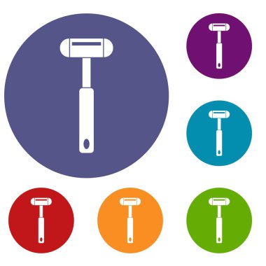 Refleks çekici Icons set