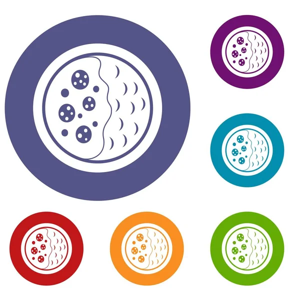 Asya çorba Icons set