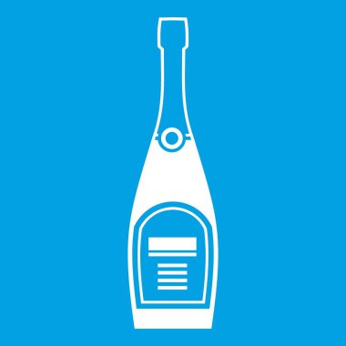 Şampanya simgesi Beyaz şişe