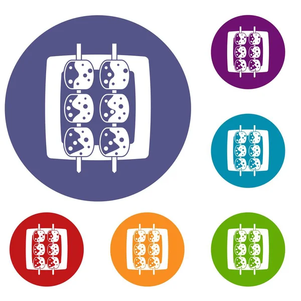 Et şaşlık Icons set