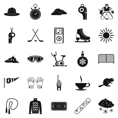 Hokey Icons set, basit tarzı