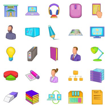 Çalışma alanı simgeleri ayarla, tarzı çizgi film