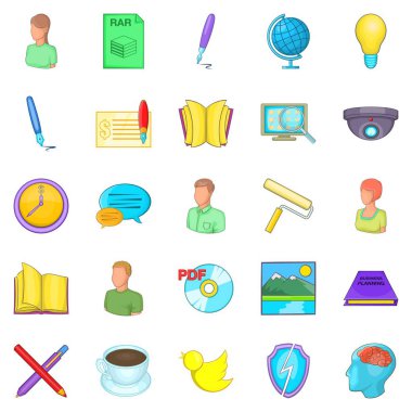 Onarım Icons set, karikatür tarzı