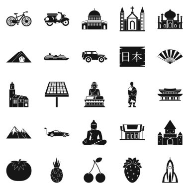 İslam'ın Icons set, basit tarzı