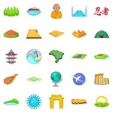 Tehcir Icons set, karikatür tarzı