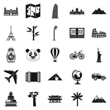 Gezi Icons set, basit tarzı