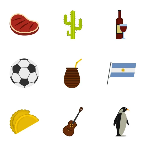 Vector: iconos de argentina | Argentina conjunto de iconos, estilo de