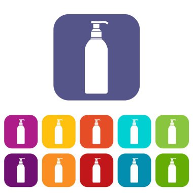 Kozmetik şişe Icons set