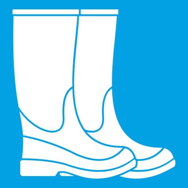 Çizmeler simgesi beyaz