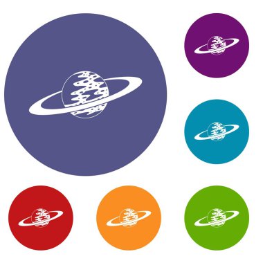 Satürn Icons set