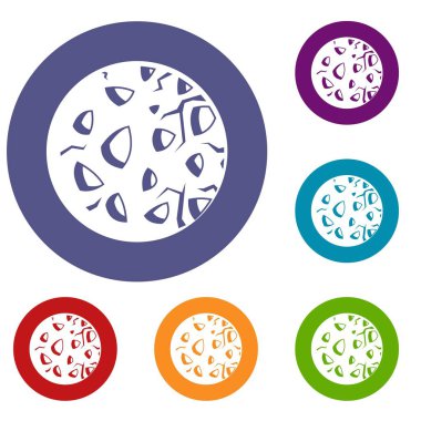 Kayalık gezegenin Icons set