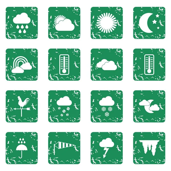 Grunge hava Icons set
