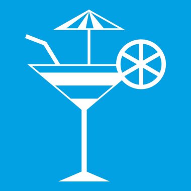 Meyve kokteyli simgesi beyaz