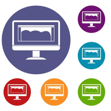 Çizim İzleyicisi Icons set