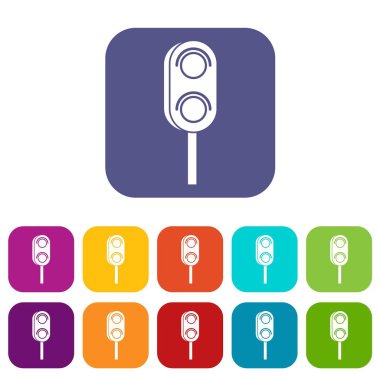 Semafor trafficlight Icons set