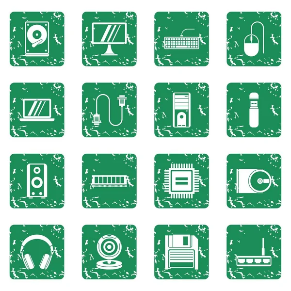 Bilgisayar simgeleri grunge ayarla