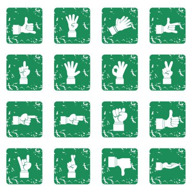 Grunge el jest Icons set