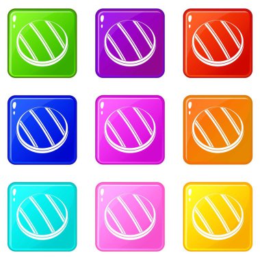 Izgara yuvarlak biftek biftek 9 ayarla