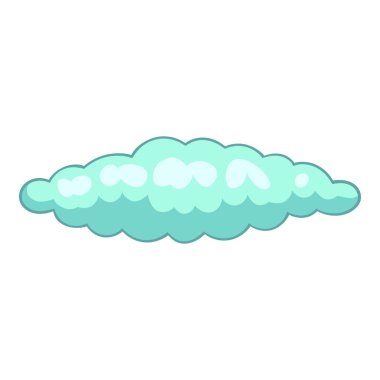 Yağmur bulutu simgesi, çizgi film tarzı