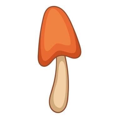 Hygrocybe conica mantar simgesi, karikatür tarzı